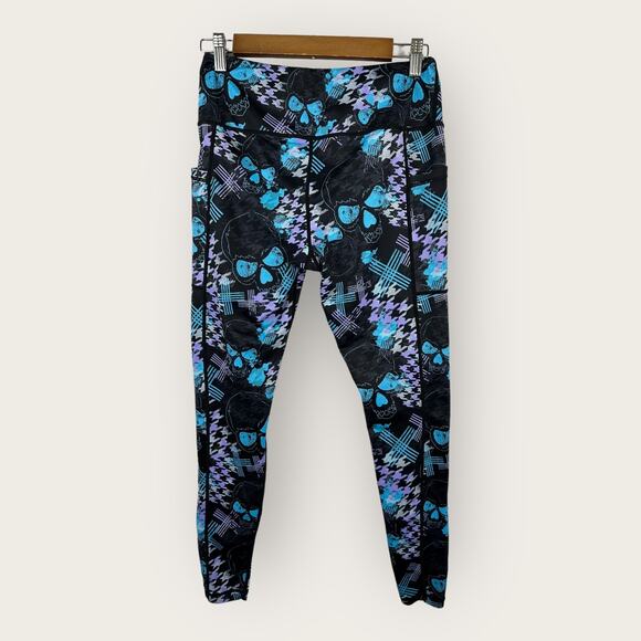 Constantly Varied Gear CVG Womens Full Leggings Medium Celestial Abstract Skull - Picture 2 of 7